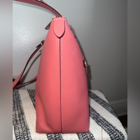 NWOT pink Coach Gallery Tote Bag with matching zippered Wallet - Picture 7 of 14